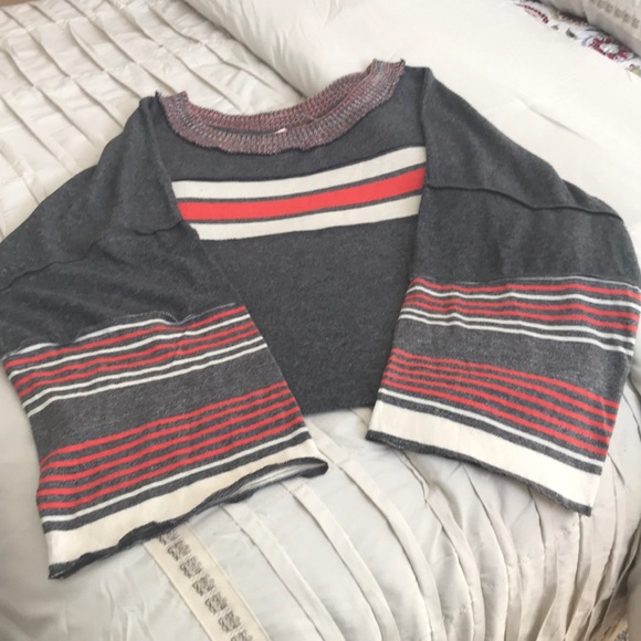 Free People Sweaters - Free People bell sleeved cropped swtr, new w- tags